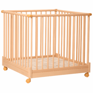 Twok4Kids Inklapbare Box Maya – Hout – 100x100 cm – Massief Beuken